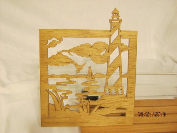 LIGHTHOUSE CAPE HATTERAS Scroll Saw Plaque | Scroll saw, Scroll saw ...