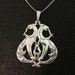 Silver Pendant Celtic Art Nouveau