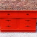 Vintage Modern Dresser In Tangerine