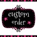 Custom order for Jinan
