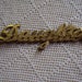 Vintage Stickers Daughter Gold Foil Gummed Labels 7 Pc.