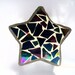 Mosaic Jewelry Box, Iridescent Star Box, Wishes, Magical, Home Decor, Silver, Fairies, Sweet Dreams, Hostess Gift - 3-3/4 x 1-1/2 inches