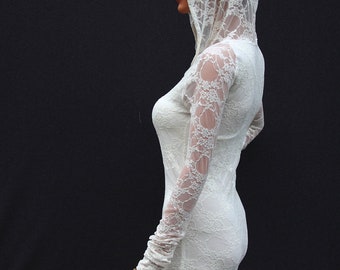 White Dress //Little hoodie dress //Party dress //wedding dress//Women dress