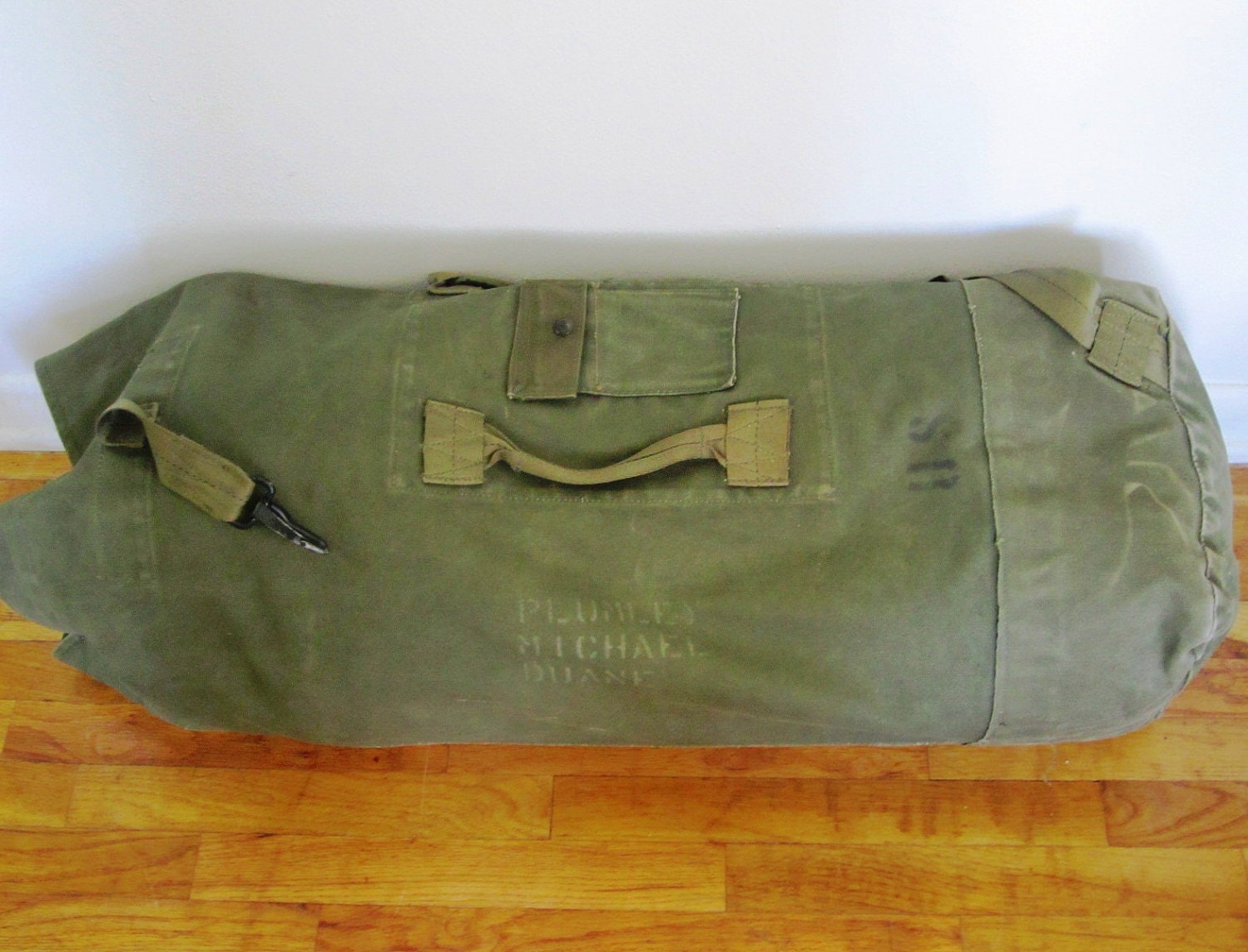 1972 Vietnam Era Type II Duffel Bag Olive Drab Double