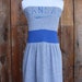 University of Kansas KU Jayhawks Strapless Game Day Dress Size Small