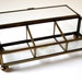 Rectangular Three-Compartment Vintage Glass and Brass Case works great as a tiny terrarium or planter for succulents