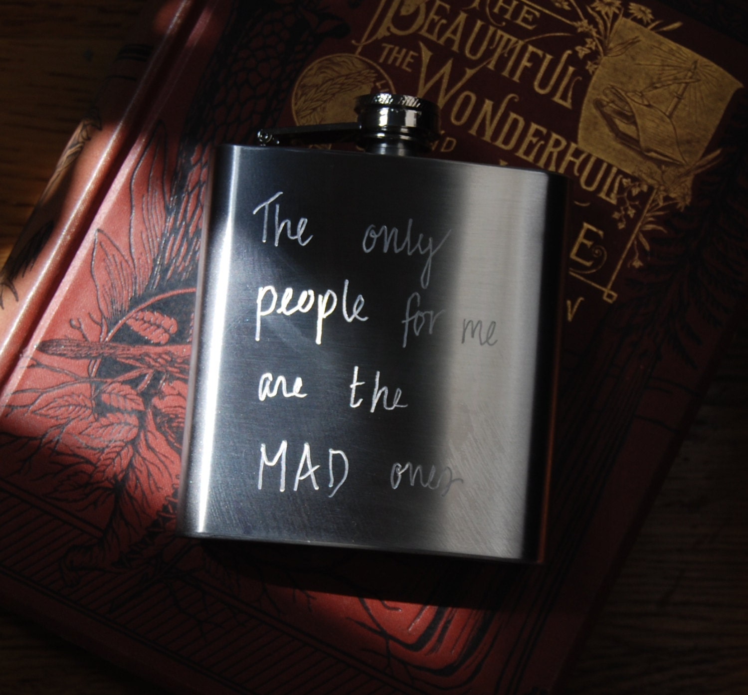 Personalized Flask. Custom HandEngraved Stainless Steel Flask