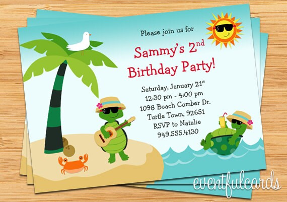 Invitations For Beach Party 9