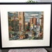 Vintage Art Print San Francisco Street Scene in Black Frame 22 x 19