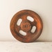 Vintage Industrial Wooden Gear Wheel Factory Mold
