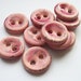 Dusty Rose Ceramic Buttons