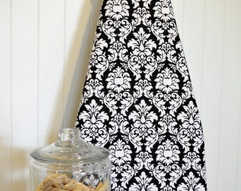 Ironing Board Cover - Michael Miller Damask in Black