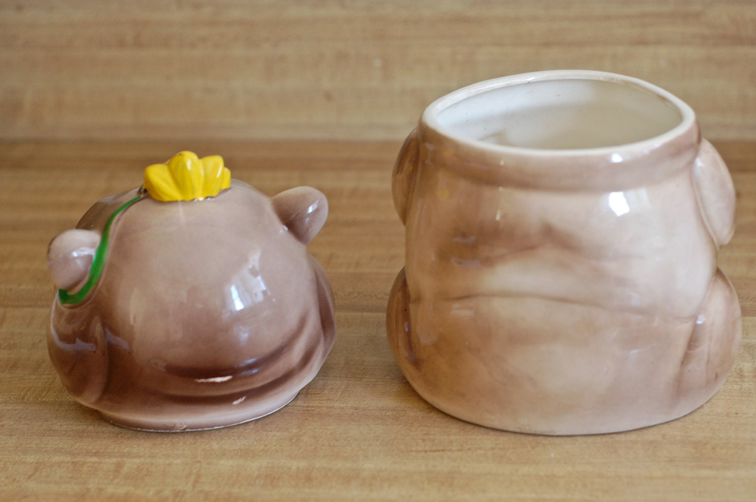 Vintage hippo cookie jar