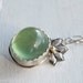 Prehnite Necklace in sterling silver