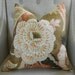 Decorative Designer pillow cover - Schumacher Zanzibar pillow cover in Sandalwood - 20X20 - Pattern on the front