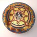 Vintage 10 inch DECORATIVE TIN with Woman and Cake-Hostess Fruit Cake-Continental Baking Co.