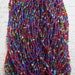 RESERVED for Tanya - glass seed beads - 50 strands - red, green, and royal blue - destash