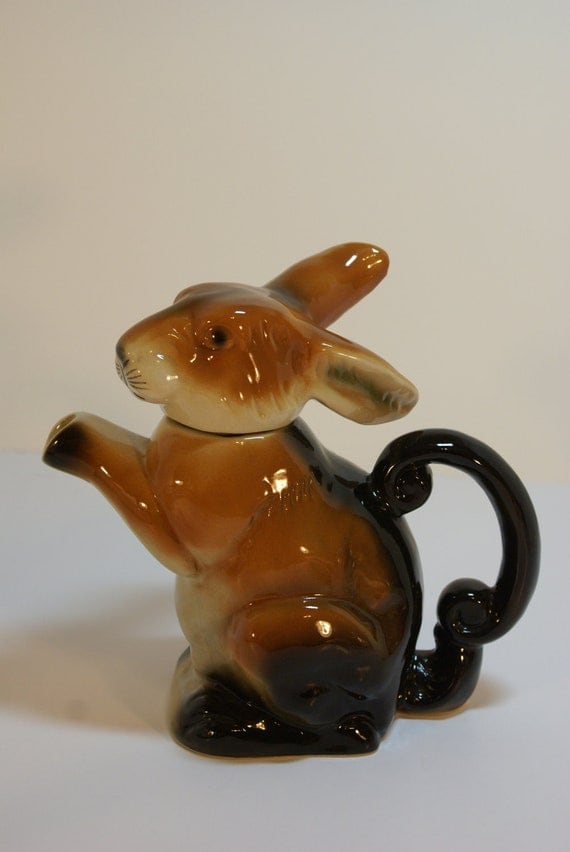 Vintage Erphila Rabbit Teapot Germany Precious Display for