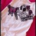 Newborn Skull Butterfly Rock n Roll Street Art onesie
