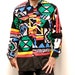 IN LIVING COLOR native american cotton button up shirt made in usa