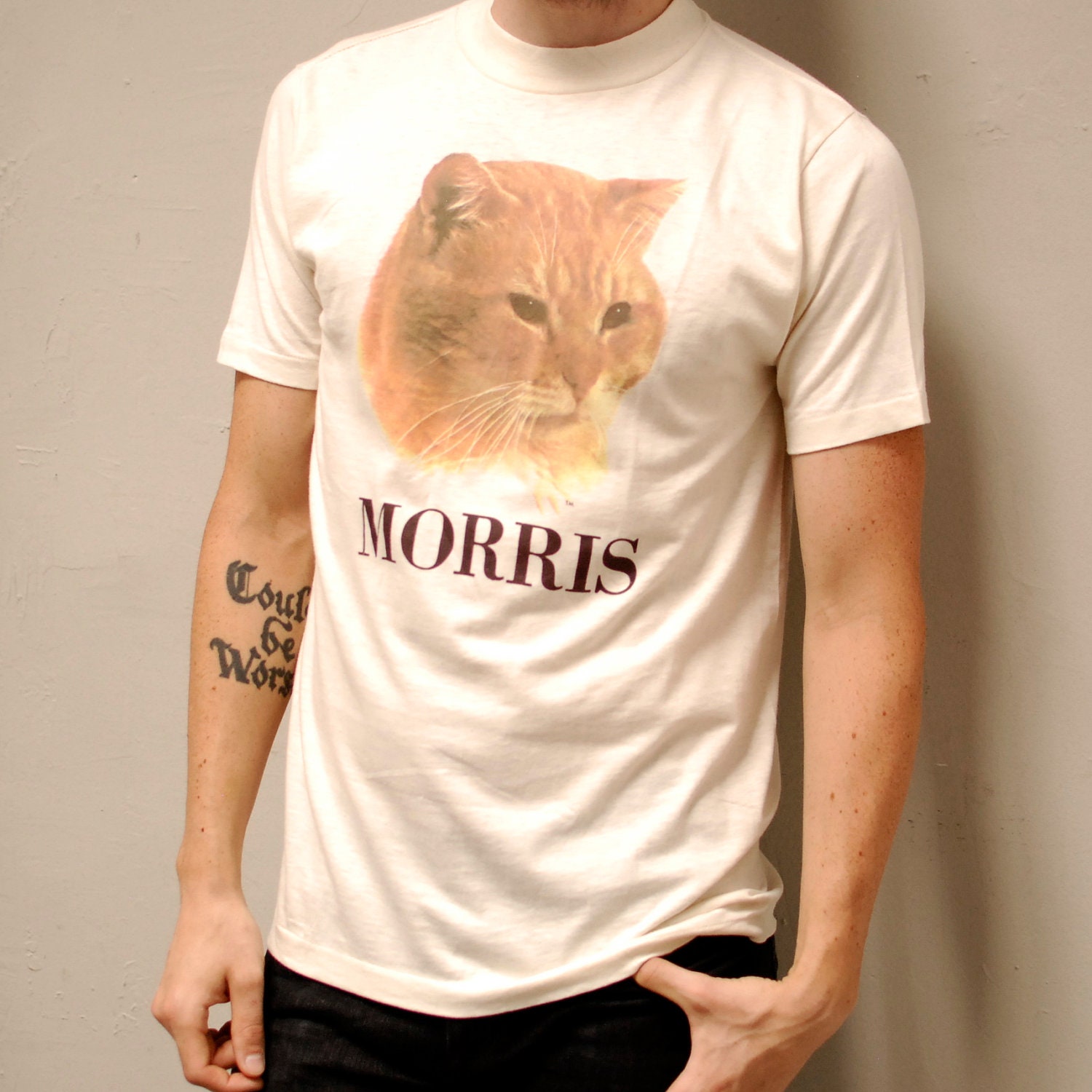 morris the cat t shirt