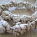 16" long (15-16 pcs) White Howlite Nugget Beads 18mmx24mm