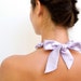 Fabric necklace Lavender field