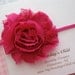 Shabby Chic Headband in Raspberry - Baby Headband, Newborn Headband, Baby Girl Headband, Toddler Headband, Girls Headband
