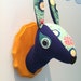 Faux Taxidermy - Royal Bllue Hare- Cyber Monday Sale
