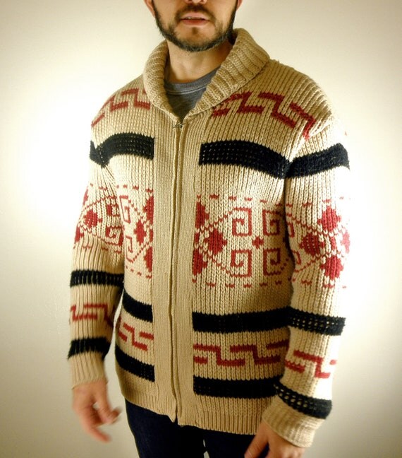 Rare 1960's Pendleton Cowichan Sweater Big Lebowski