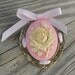 Romantic Rose Cameo Brooch Broach Pin