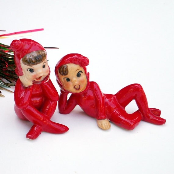 vintage christmas figurines pixie elves vintage christmas figurines pixie elves