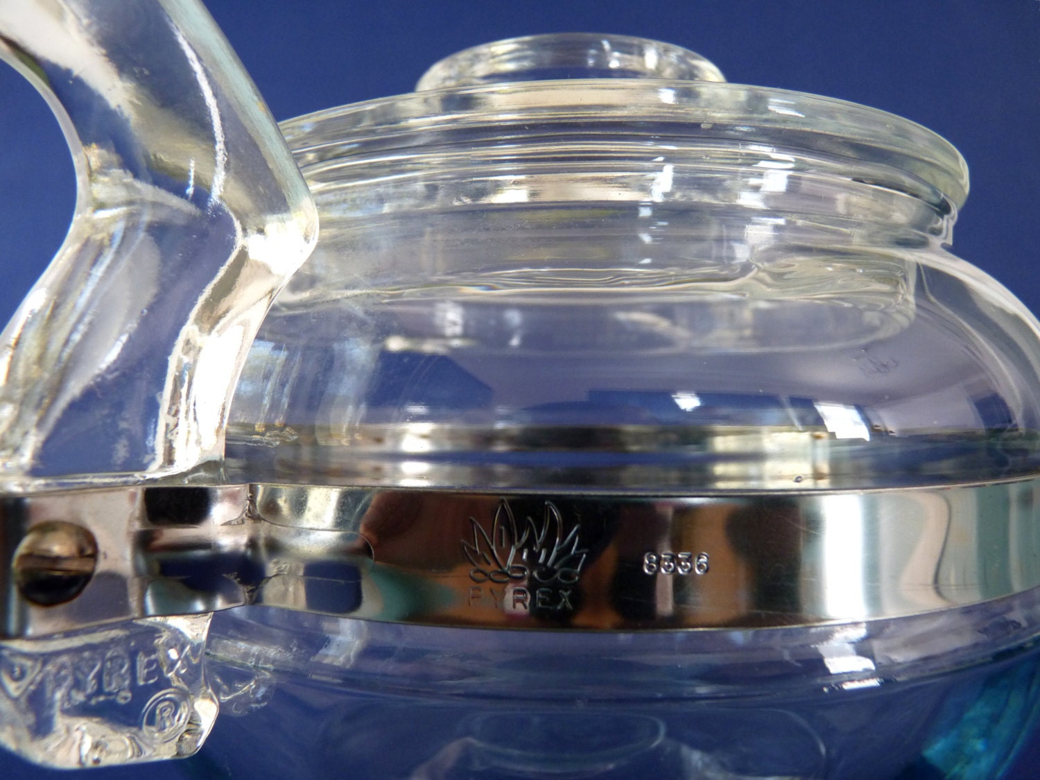 Vintage Stove Top Pyrex Flameware Teapot 6 Cup