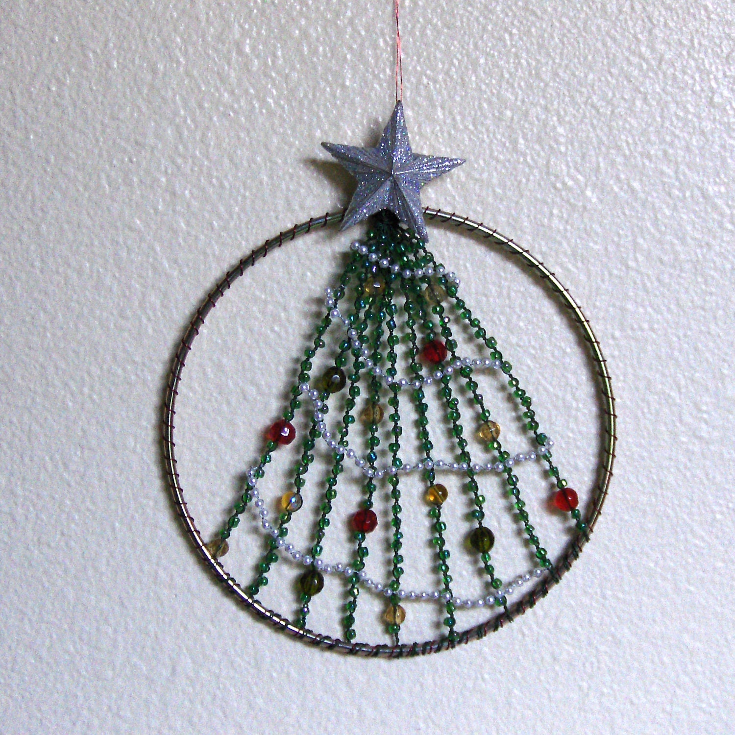 Christmas Tree Wall Hanging - Silver Star