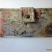 Handmade women wallet Old world Map ID clear pocket Ready to ship