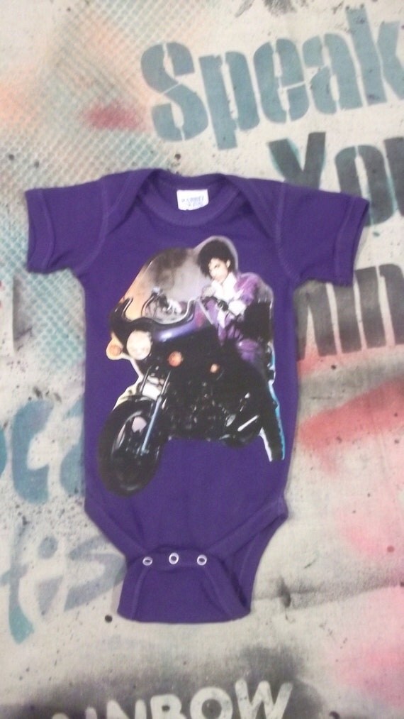 SALE Prince Purple Rain baby onesie newborn size
