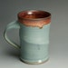 Porcelain handcrafted coffee mug or tea cup soft powder blue 590