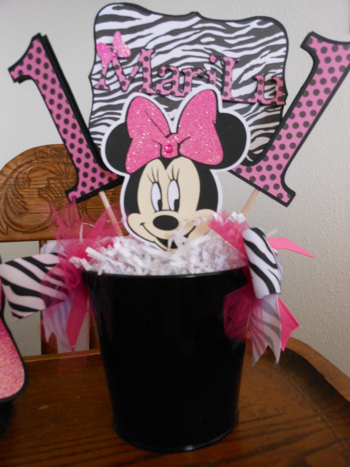 Minnie Mouse Centerpieces by ASweetCelebration on Etsy