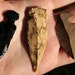 3 Arrowheads Napped Stone Obsidian and Flint