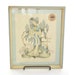 60s Framed Blue Geisha Drawing Countryside
