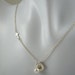 Custom Sideways Cross Initial Necklace, Confirmation Gift, Communion Gift, Sterling Silver