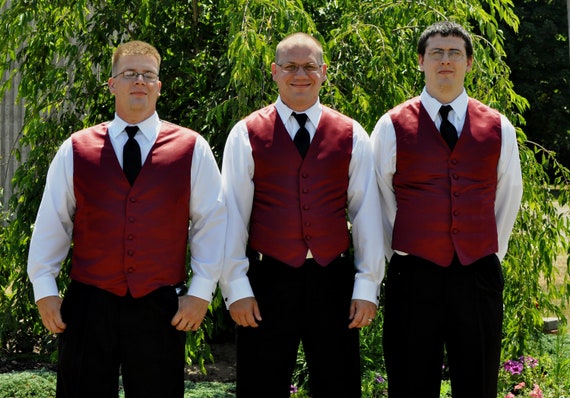 Mens Vest Groomsmen Groom Custom Made To Order Mens Vest Groomsmen Groom Custom Made To Order