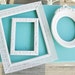 Vintage Creamy White Painted Beautiful Picture Frames Set