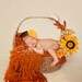 Mustard Yellow Tulle Puff Flower Headband