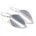 Silver Earrings, Leaf Earrings, Silver Leaf Earrings, Organic Silver Earrings, Sterling Silver Earrings, Nixin