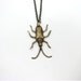 beetle bug necklace - halloween jewelry / entomology