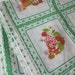 RESERVED ITEM - Vintage Strawberry Shortcake Fabric - Green and White