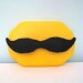 Mounted mustache felt taxidermy