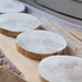 Natural Birch wood Slices for projects - set of 4