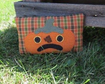 Primitive Pumpkin Pillow